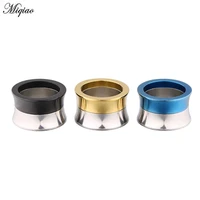 miqiao 2pcs human body puncture hypoallergenic jewelry korean stainless steel two color splicing wheel ear expansion