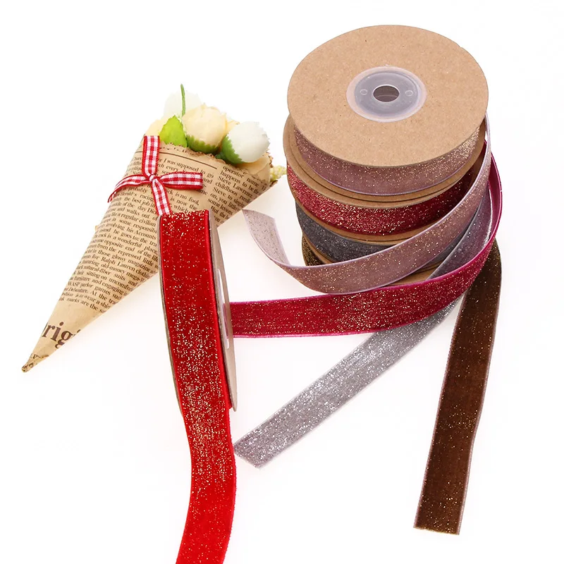 Бархатная лента 5 метров 20 мм