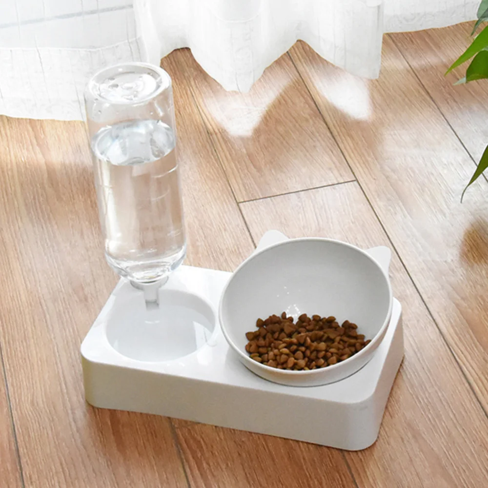 

1Pc Household Pet Feeder Bowl Useful Cat Food Water Container Safe Pet Feeder