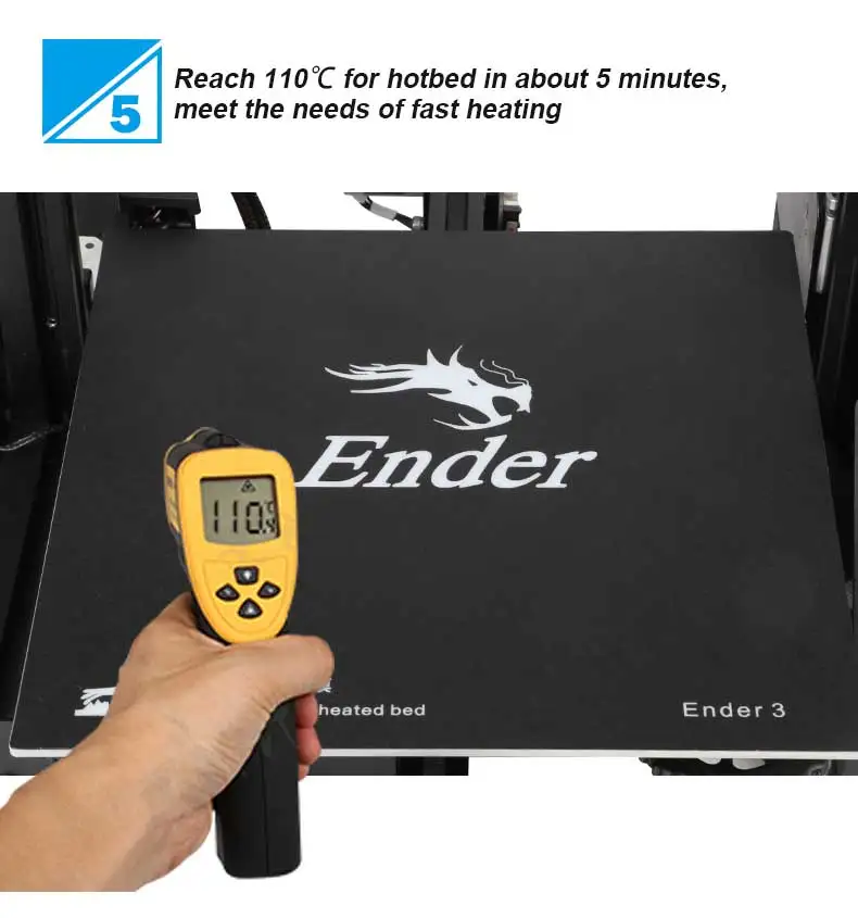 CREALITY 3d принтер Ender-3/Ender-3X улучшенное закаленное стекло опционально, V-slot Resume power Failed Printing DIY KIT Hotbed