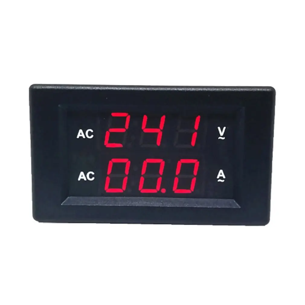 50A AC Digital Dual LED Display Voltmeter Ammeter Amp Volt Voltage Current Meter Tester High Precision | Инструменты