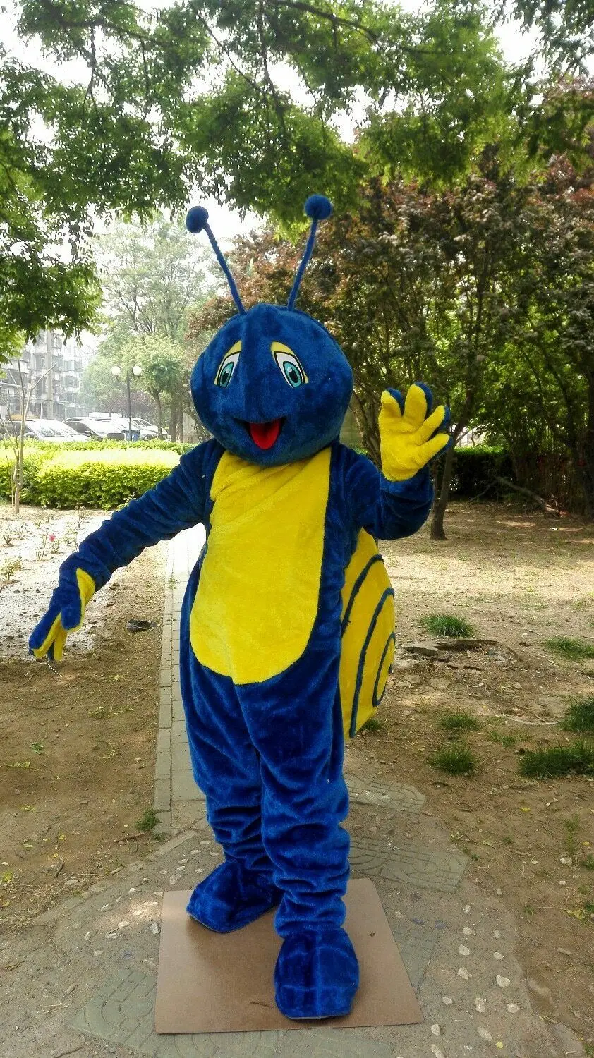 

Blue Snails Mascot Costume Suit Cosplay Party Fancy Dress Outfits Advertising Promotion Carnival Halloween Xmas Adults Parade