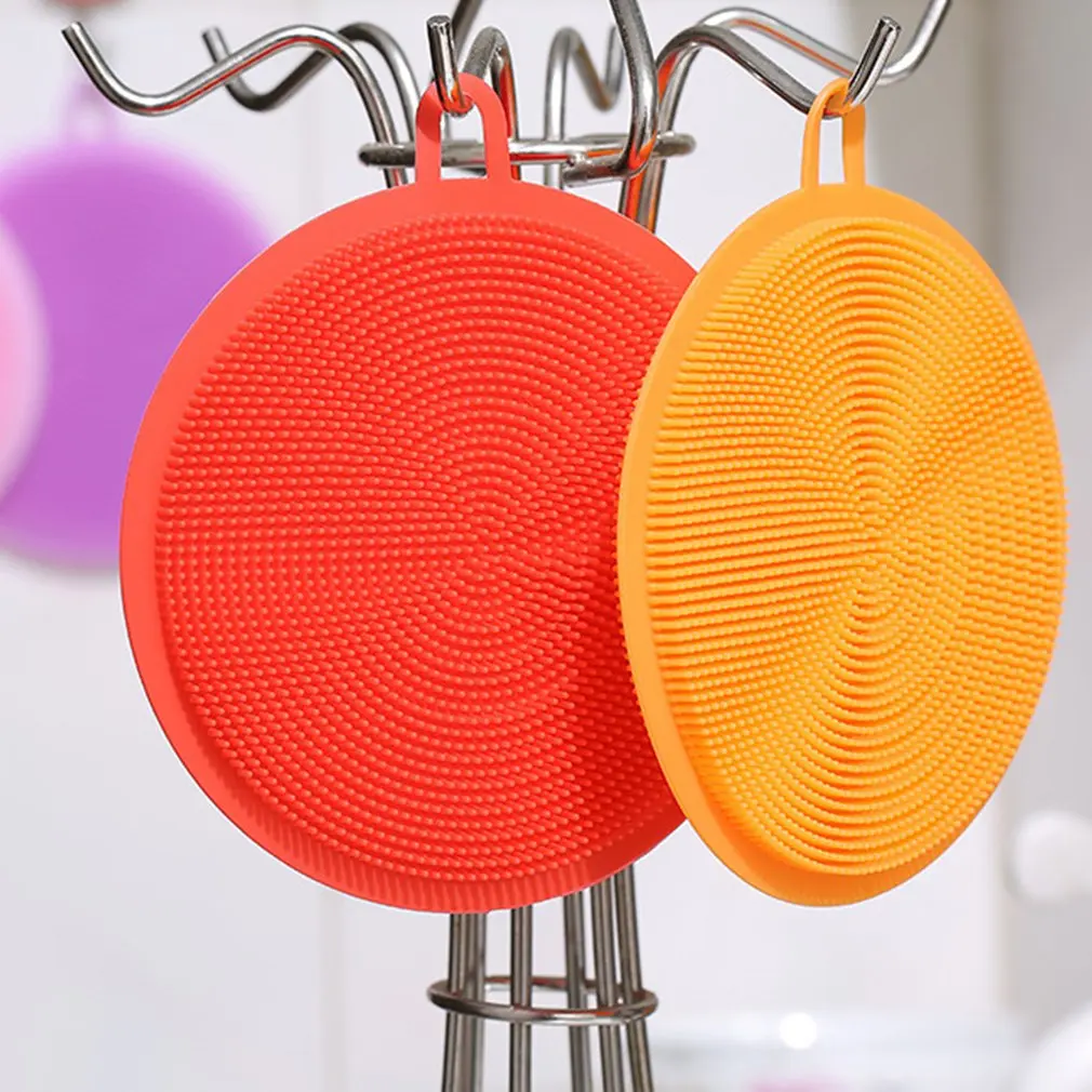 Кухонная Чистящая Щетка силиконовая щетка для мытья посуды сковорода губка