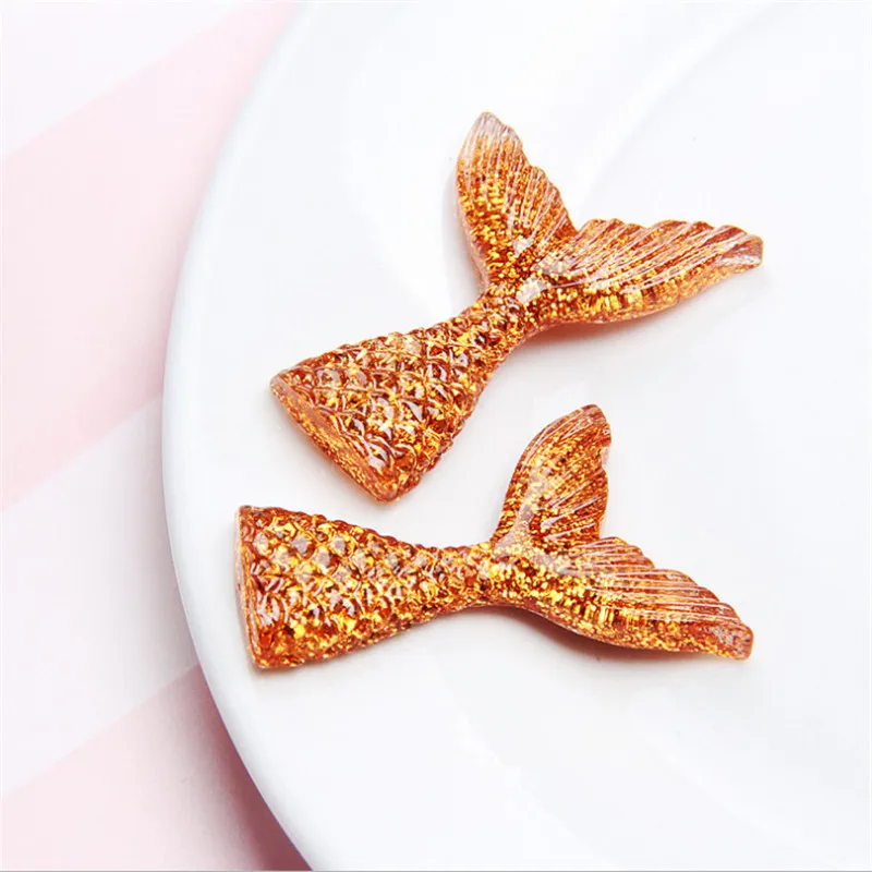 10 шт. Русалка из смолы хвост Сделай Сам мобильный телефон аксессуары свадебное