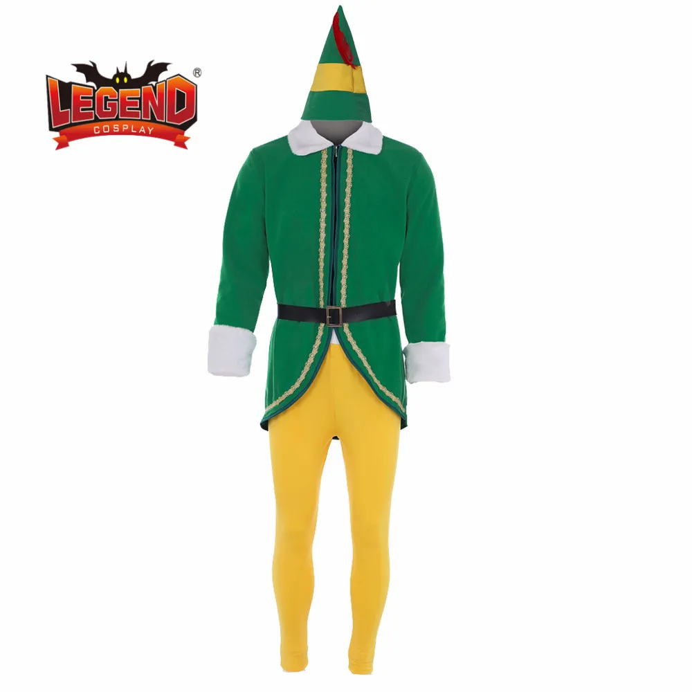 Рождественский костюм эльфа 2020 зеленый эльф новогодний для мужчин на полке