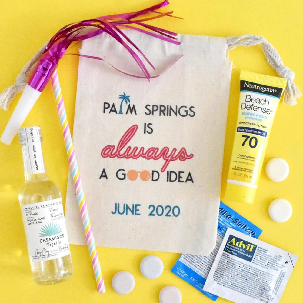 

50 pcs/Personalized hangovers kit bag wedding welcome favor party bachelorette party favor bag favor bag bridal shower pouches