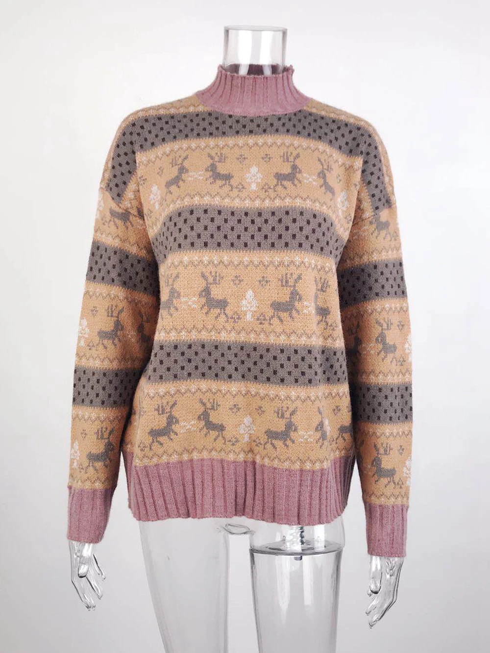 

Knitted Pullovers Elegant Women Sweater Tops Coat Christmas Winter Fashion Casual Ladies Girls Warm Soft Brief Sweaters 2020