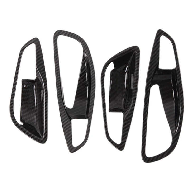 

Car Styling 4Pcs Carbon Fiber Style Interior Door Handle Cover Frame Trim for Hyundai Lafesta 2018-2019