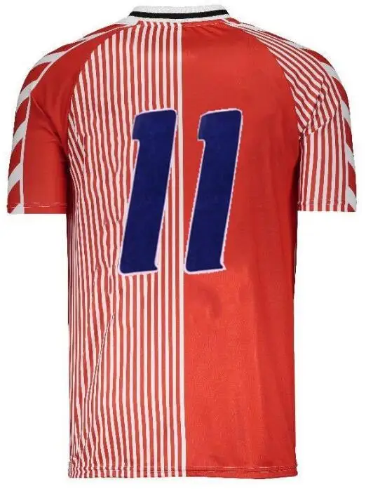 1986 мужские датские ретро джерси высшего качества 86 Дания классические