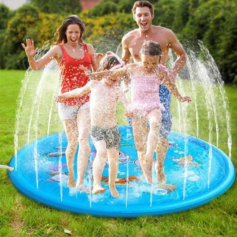 Детский коврик для разбрызгивателя 170 см детский летний уличный разбрызгивания