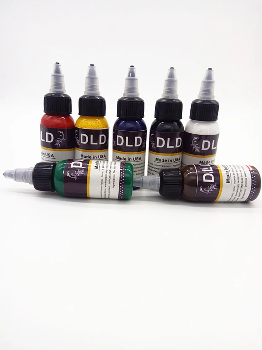 7 шт. набор чернил для тату с микроблейдинг Перманентный макияж арт пигмент 30 мл