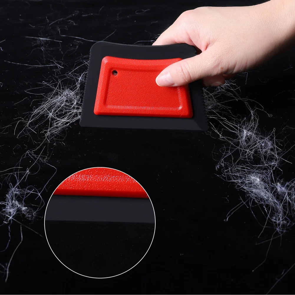 

2 Pack Pet Hair Remover Scraper With Gear Edge Dog Cat Hair Clean Device Carpet Sofa Car Detail Scraper Pet Lint Removal Product