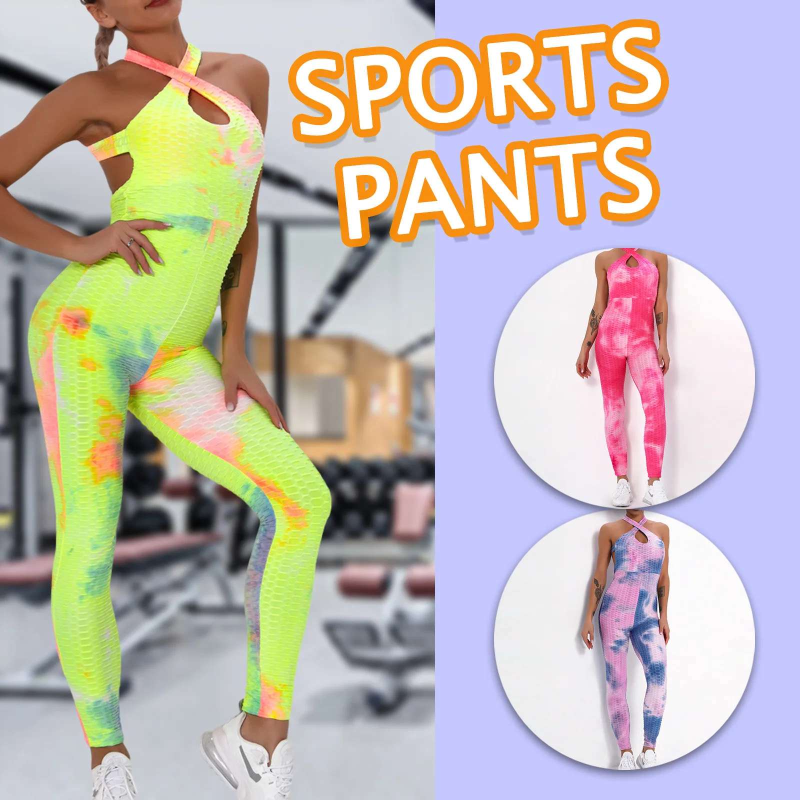 

Women's Legging Tight Female High Waist Pockets Running Tie-dye Pants Workout Leggings Yoga Pants legging gainant femme E2