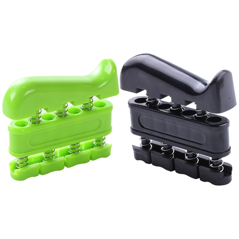 

2 Pcs Hand Gripper Muscle Recovery Rehabilitation Finger Muscle Grip Strength Training Gym Tool Exerciser, Green & Black