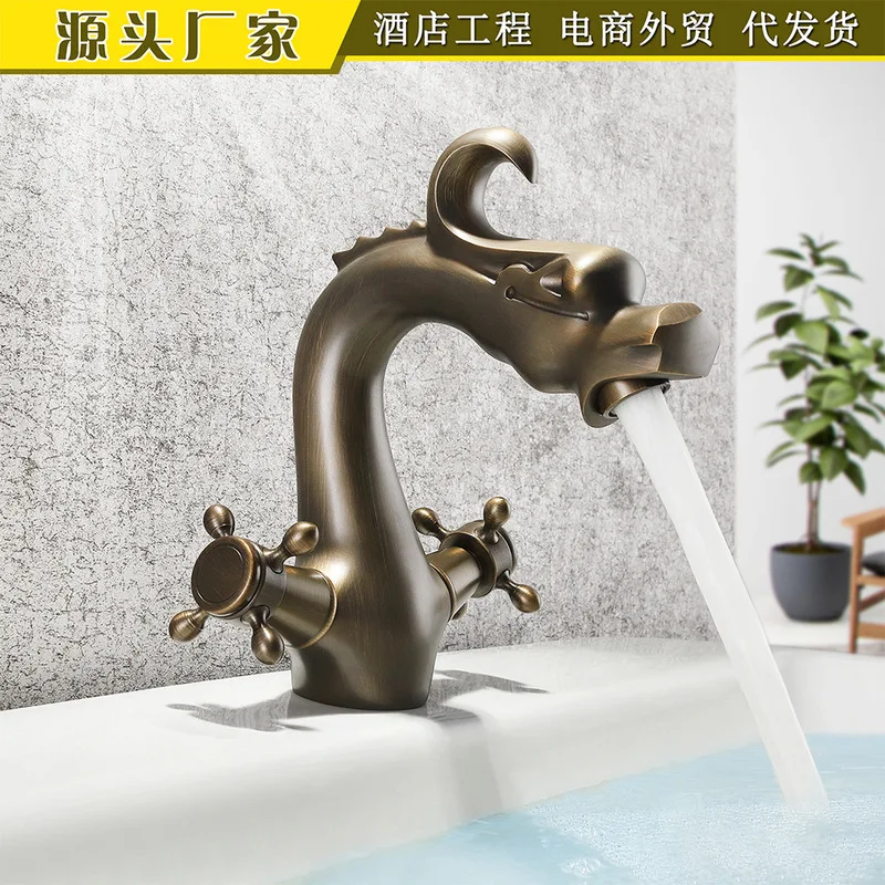 Медный сценический смеситель для ванной комнаты круглая ручка ведущий