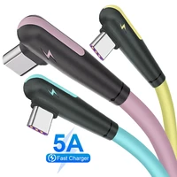 5a usb type c cable fast charging led data cord for xiaomi 11 samsung huawei usb c mobile phone charger qc 3 0 quick charge wire