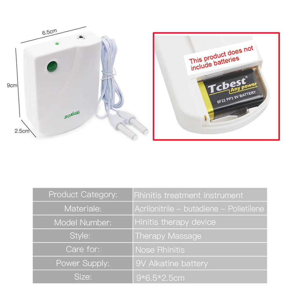 Proxy BioNase Body Nose Massage Care Therapy Machine Rhinitis Sinusitis Cure Hay fever Low Frequency Pulse Laser |