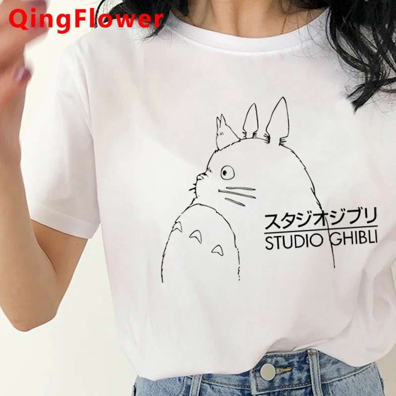

Totoro Studio Ghibli топы футболки женские Японская уличная одежда tumblr винтажная гранж футболка
