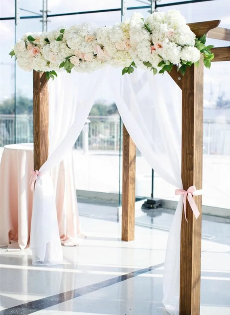 48 см * 5 м Красочные кристально чистая тюль из органзы рулон ткани для свадебная