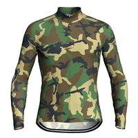 military green sleeve long cycling jersey 2021 bike clothes breathable pant bicycle sportwear maillot ropa ciclismo men tops