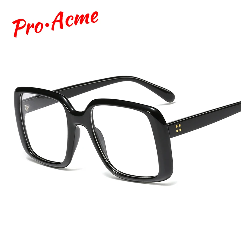 Женские очки в ретро стиле Pro Acme Квадратные прозрачные без диоптрий высокое