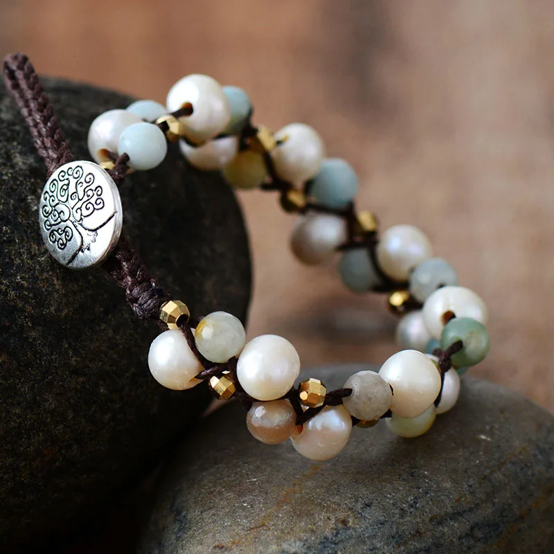Pearl Bracelet Unique Freshwater Wrap Bracelets Wholesale Handmade Bohemia Friendship Dropshipping Jewelry | Украшения и