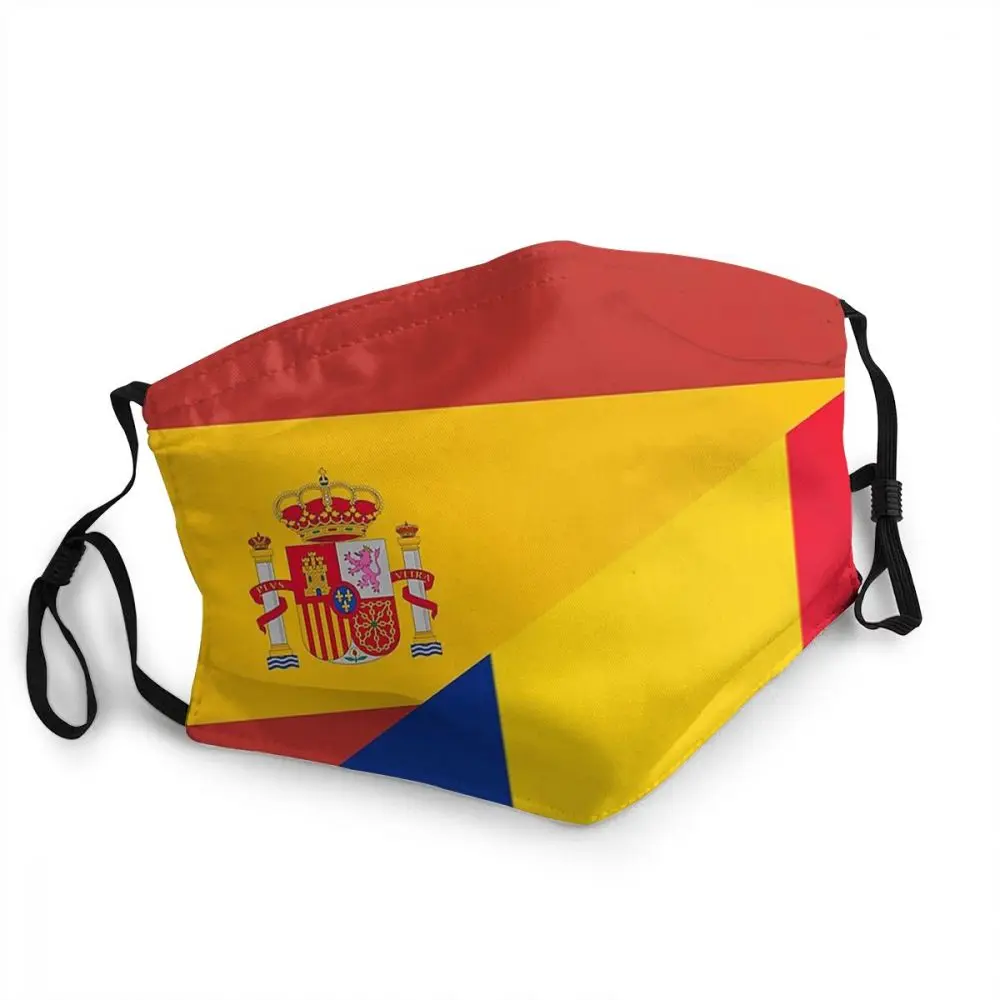 Испания Румыния флаг для взрослых неодноразовая маска лица Румынская