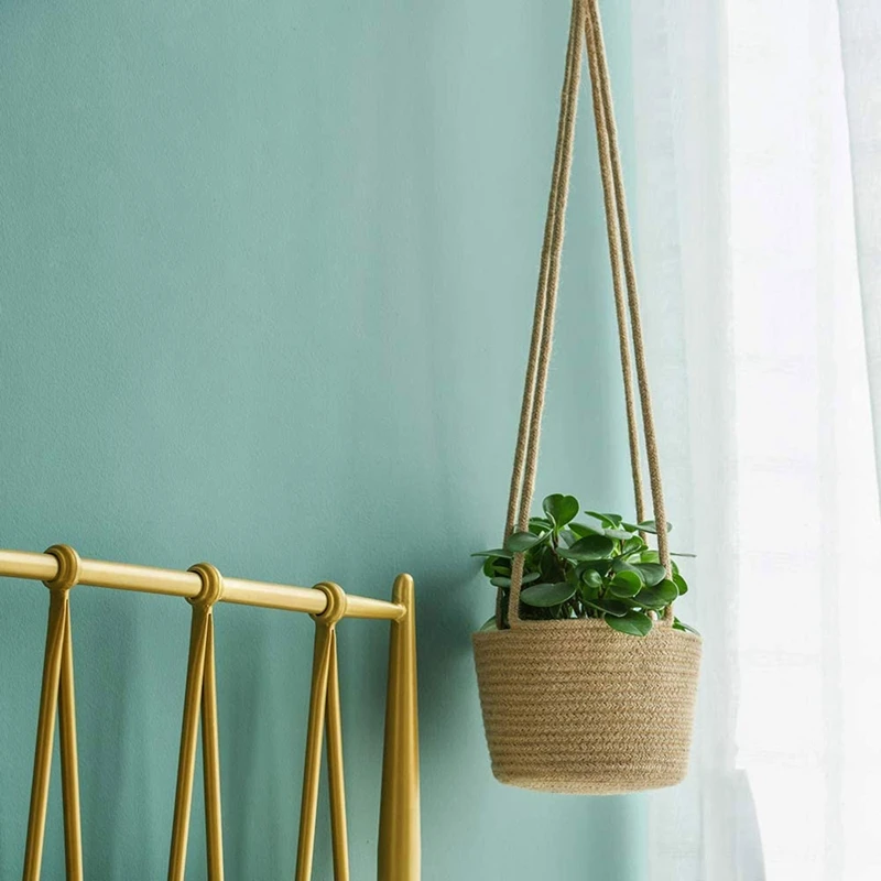 2 шт./упаковка подвесная плетеная корзина для растений | Дом и сад