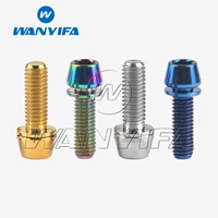 wanyifa titanium ti bolt m6x1820mm with washer allen key head screws for bicycle disc brake