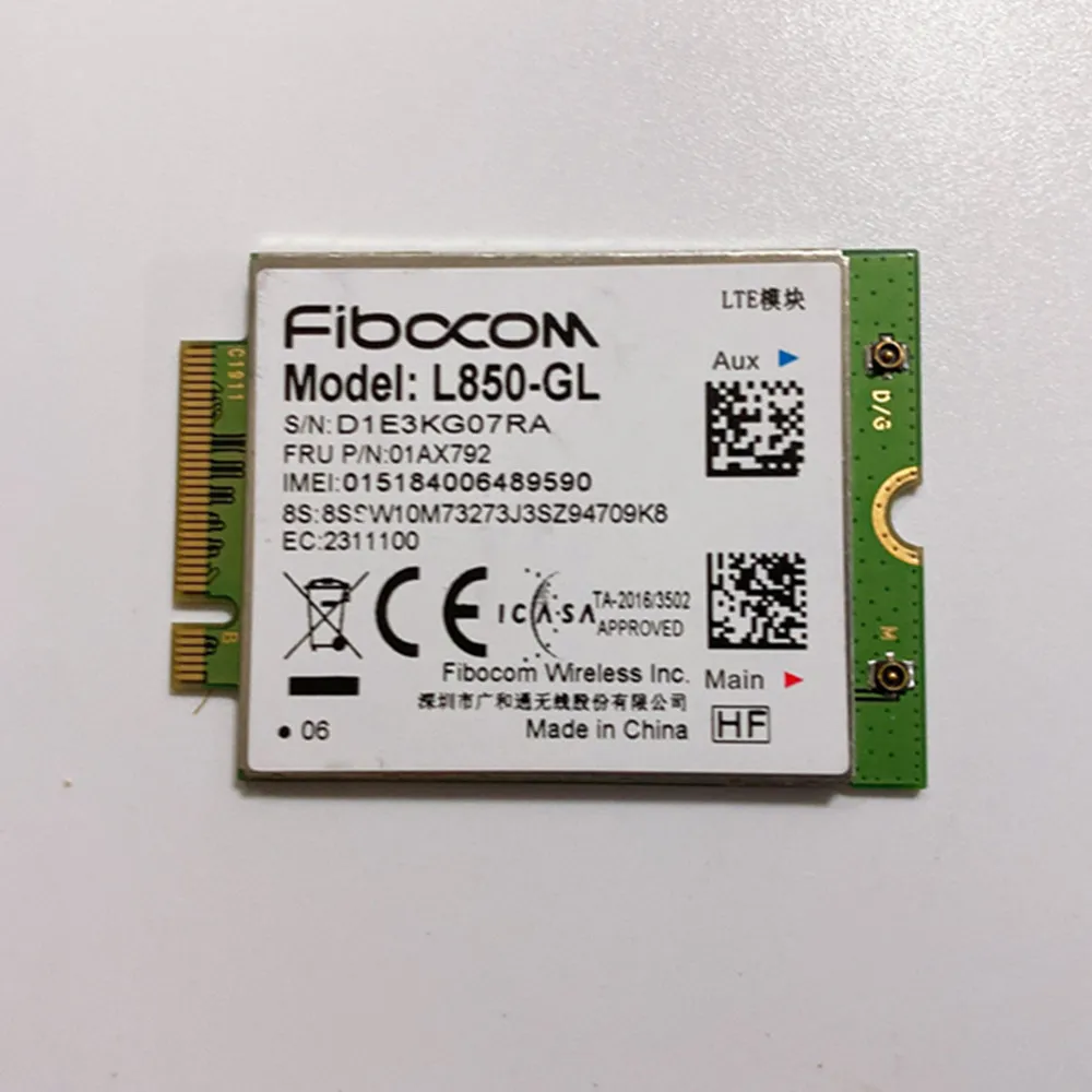  Fibocom  Thinkpad X1 carbon,    6-/7-  X280 T480 T580 T490 P52s X390 X1 Yoga 3rd gen X380,  01AX792