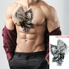 Водостойкая временная татуировка-наклейка Eagle Bird нож в форме пера, тату-наклейки на флэш-тату для мужчин и женщин