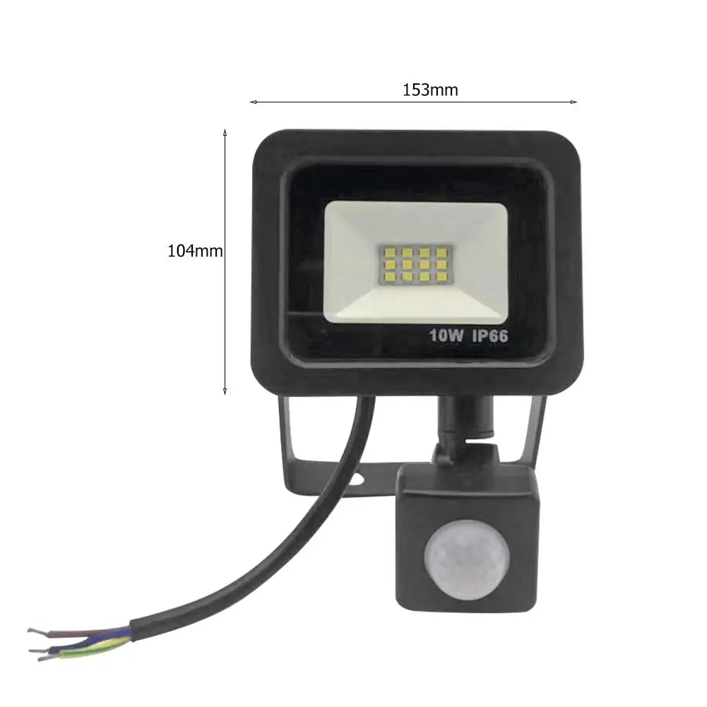 

10/20/30/50W LED Floodlights IP65 Waterproof Outdoor Projection Lamp Body Induction Cold White Energy Saving Lighting