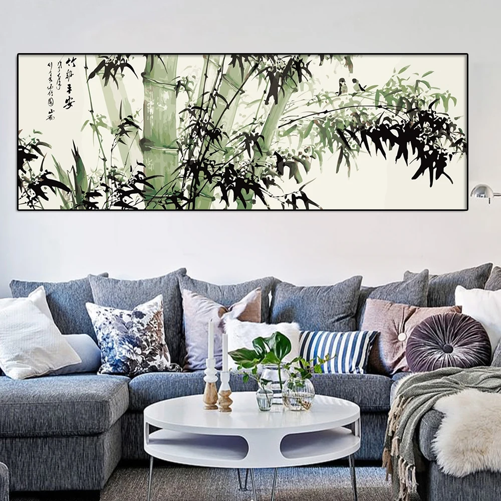 Картина по номерам из бамбука 60x120 см|Картины номерам| |