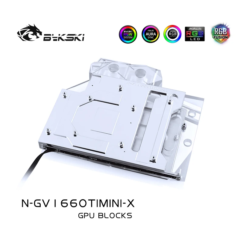 Bykski N GV1660TIMINI X GPU радиатор полное покрытие Графика карты водяного охлаждения ПК