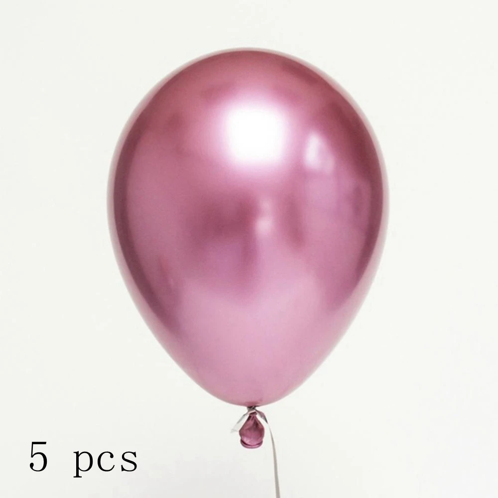 5pcs metallic red 1 шт., 7 трубок, подставка для воздушных шаров, держатель воздушных шаров для шаров, 100 точек, клеевые шары в горошек, поддержка шаров, Свадебная вечеринка, Рождество, год - Цвет: 5pcs metallic red