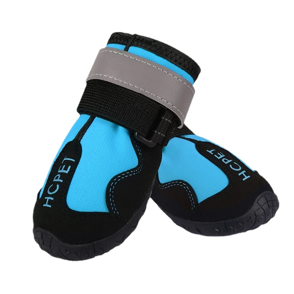 

Pet Dog Shoes Four Seasons Small and Medium-sized Schnauzer Reflective Anti-kick Climbing Water Repellent Dog Shoes Pet Supplies