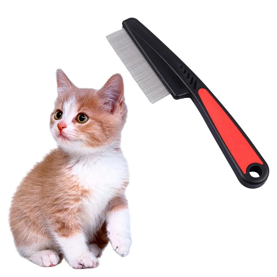 

New Pet Flea Lice Cleaner Combs Hair Removal Stainless Steel Needle Comb Deworming Eggs Opening Knots Dogs Cats Grooming Supply