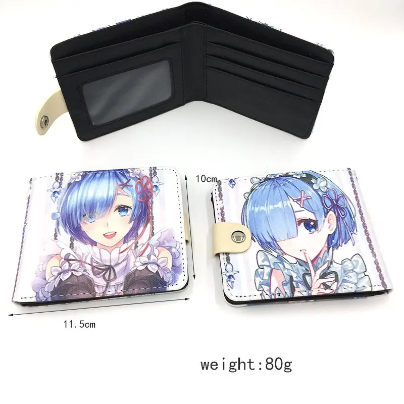Re:zero Kara Hajimeru Isekai Seikatsu Ram Rem кошелек из искусственной кожи студенческий короткий