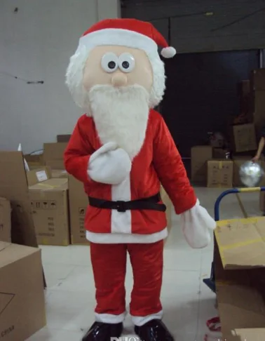 

Factory direct sale beautiful Santa Claus cartoon doll Christmas Father Mascot Costume Free shipping