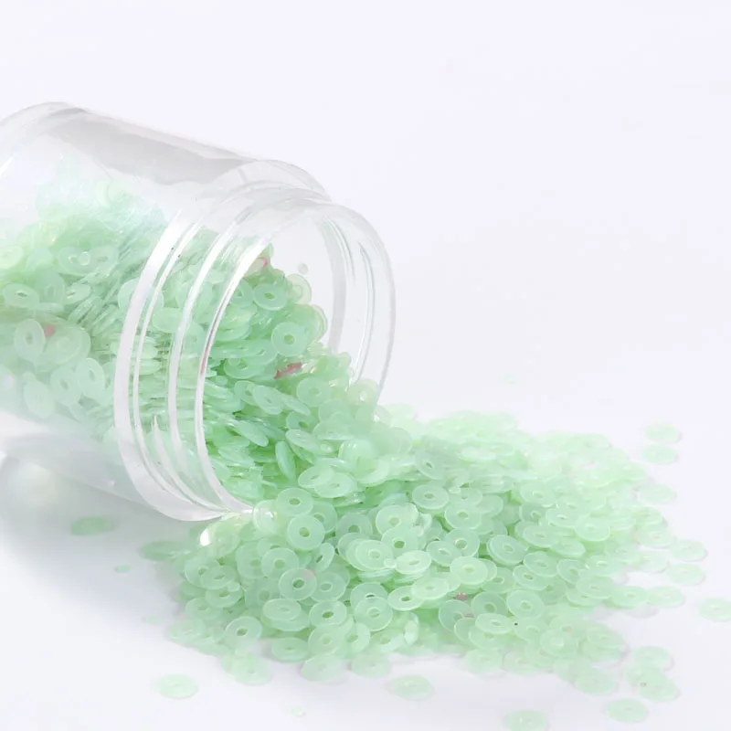 10 г (2000 шт.) в упаковке 3 мм плоские круглые матовые пайетки ПВХ рассыпчатые для