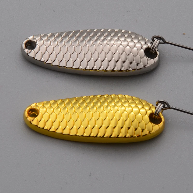 1 Pcs 2.5 g /3.5g /5g Spoon Fishing Lure Mini Freshwater Tackle Wobblers Metal Hard Bait Isca Artificial Pesca 2 Colors | Спорт и