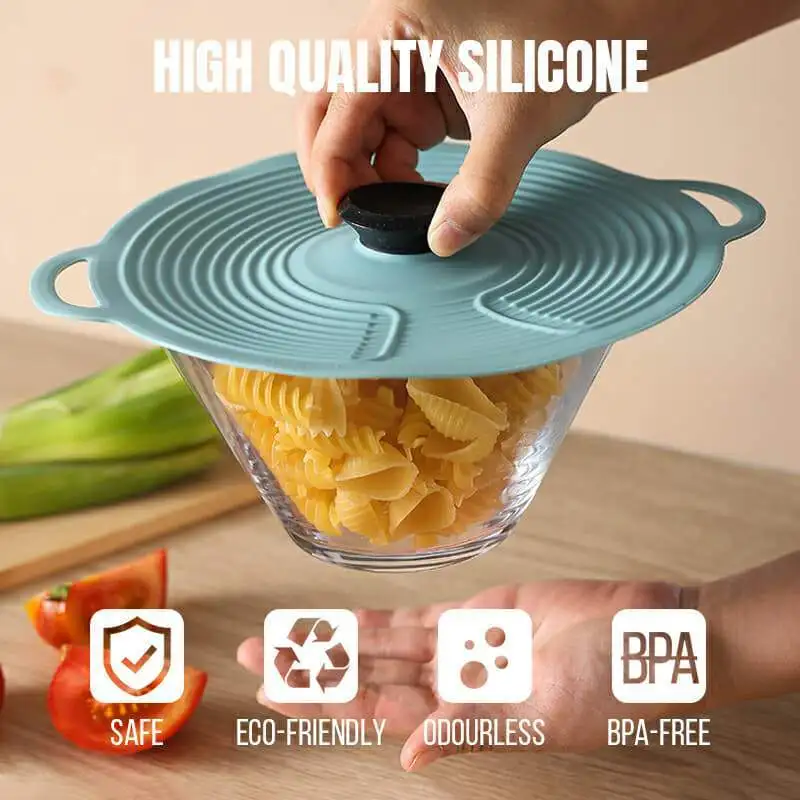 

Silicone Fresh-keeping Cover Containers Seal Preservation Lids Leak-proof Dust-proof Tableware Silicone Cover Pot Bottle Covers