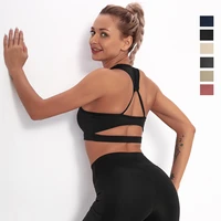 sports yoga bra push up corset shirts sleeveless gym workout open back sujetador deportivo mujer sexy lingerie womens blouses