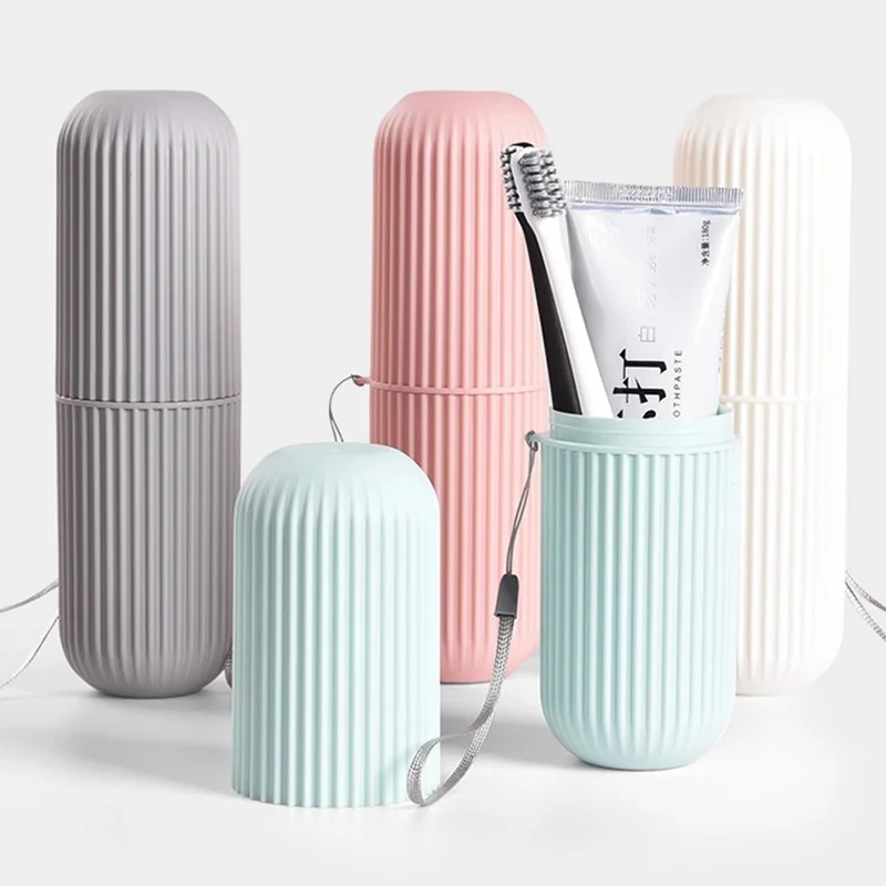 

Travel Portable Toothbrush Toothpaste Holder Storage Case Box Organizer Household Storage Cup Outdoor Holder Bathroom Accessorie