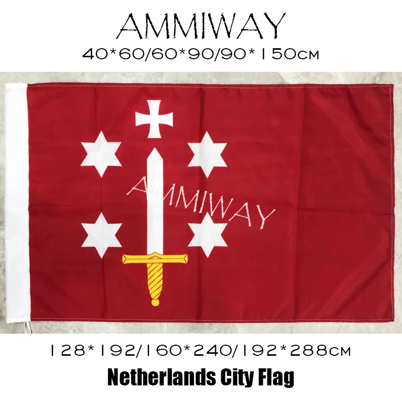 Флаги и баннеры AMMIWAY голландский 100D полиэстер одинарные или двойные сшитые