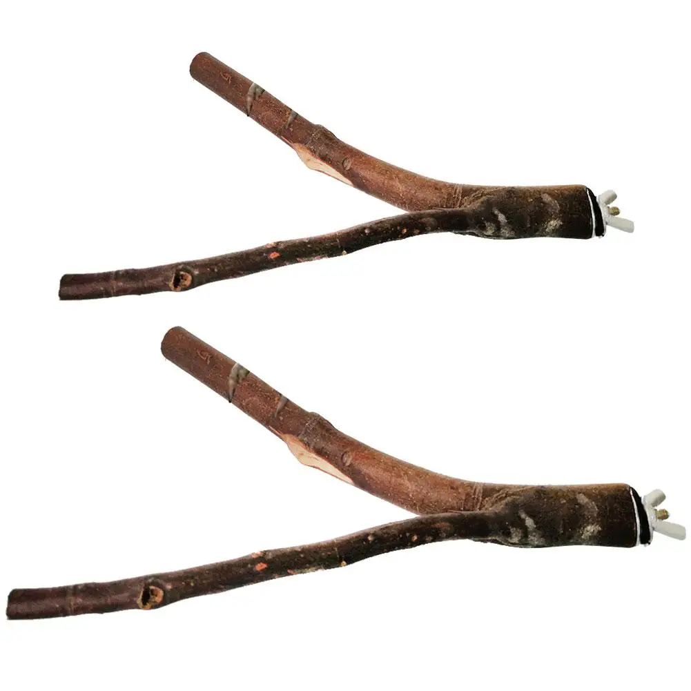 Подставка для домашних животных натуральный деревянный попугай деревянная