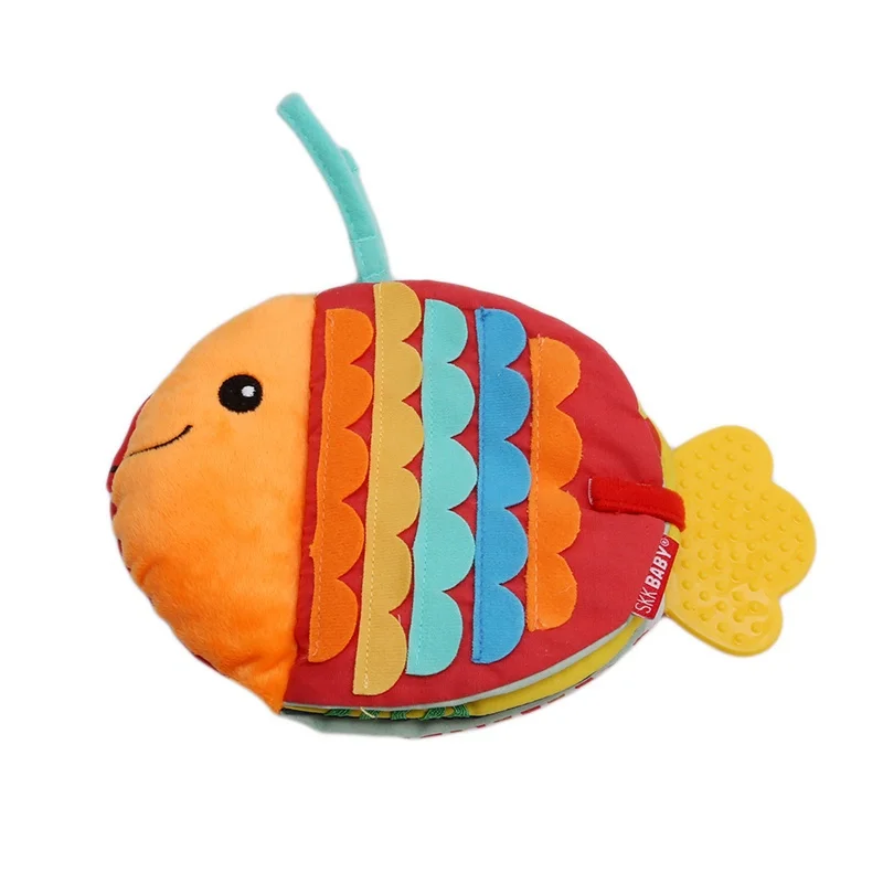fish TA606 Детские развивающие игрушки Мягкая Ткань Книга коляска звук шелеста погремушка игрушка новорожденный мобильный к кроватке подвесная детская игрушка 0-12 месяцев - Цвет: fish TA606