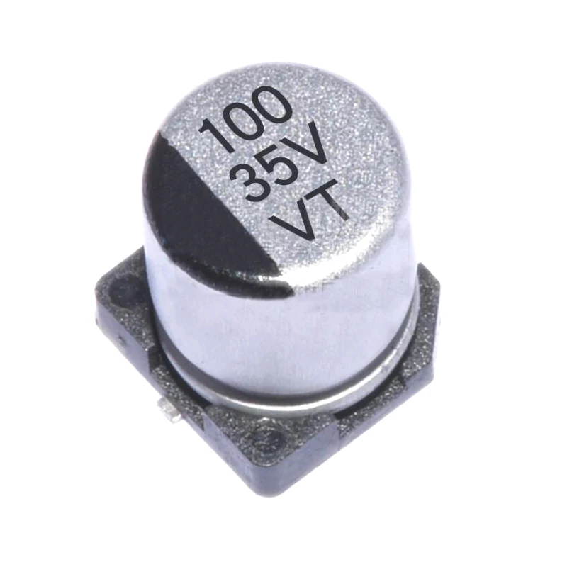 10 шт. SMD 6 3 V 10V 16V алюминиевая крышка 25В 35В с алюминиевой крышкой 50В Алюминий