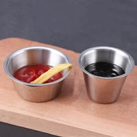stainless steel sauce cups tomato condiment dipping bowl home appetizer plates seasoning dish container kitchen organizer
