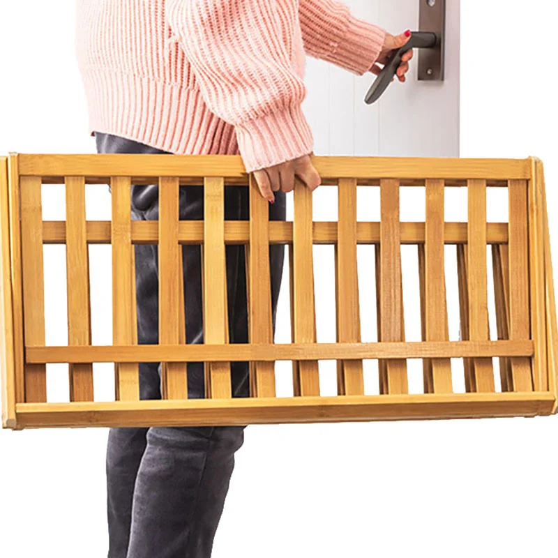 

Economic Dormitory Free Installation Shoe Rack Storage Cabinets Six Layers Shelves Simple Household Door Bamboo Home Furniture